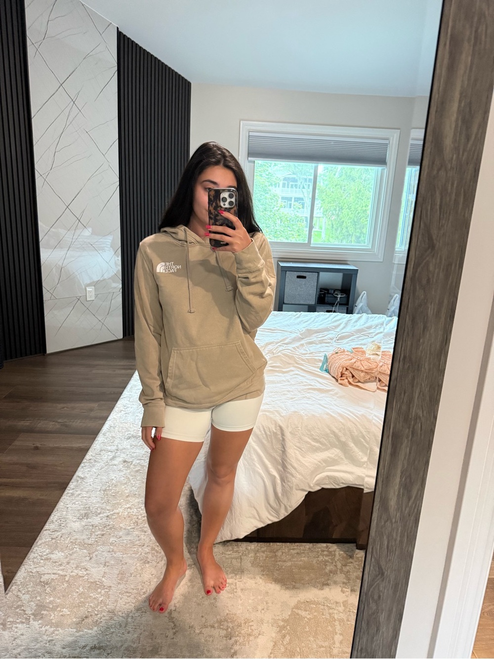 The North Face Women's Beige Hoodie Pullover